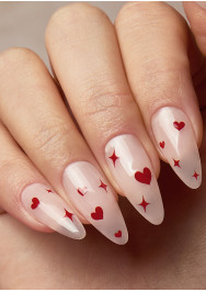 Red Hearts & Twinkles Studio Nail nalepke